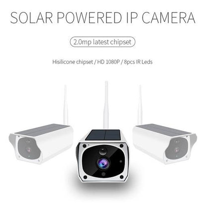 Skorter | Solar-powered IP camera with rechargeable batteries HD 1080p loop recording