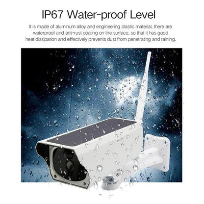 Skorter | Solar-powered IP camera with rechargeable batteries HD 1080p loop recording