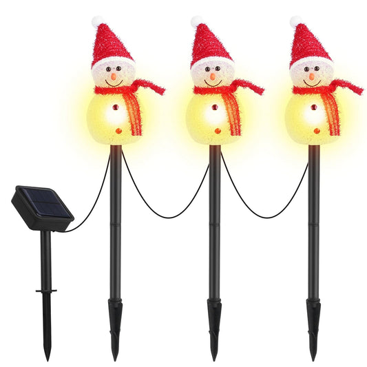 Skorter | Solar Energy Rated Lamp 3 Snowmen Garden Stake Light