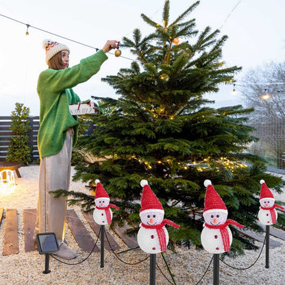 Skorter | Solar Energy Rated Lamp 3 Snowmen Garden Stake Light