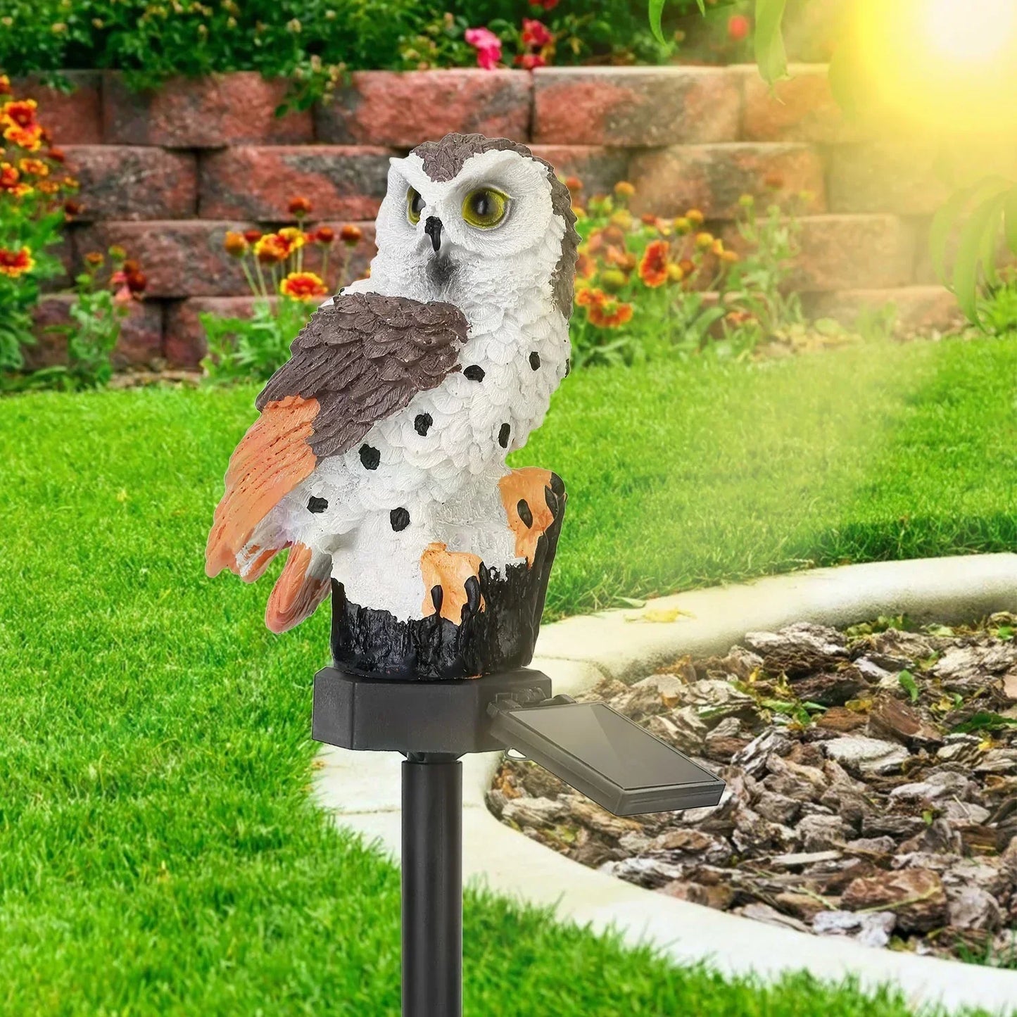 Skorter | SolarOwl - LED Garden Lighting on Solar Energy with Owl Design – Decorative Outdoor Lighting