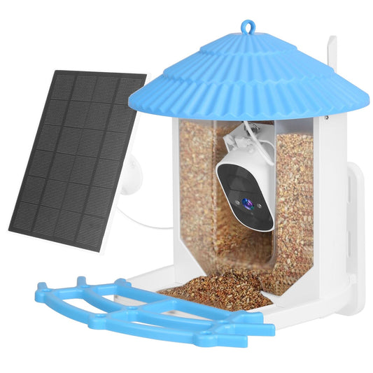 Skorter | Solar-powered smart bird feeder with PIR motion AI two-way sound