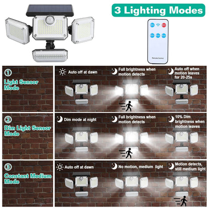 Skorter | Solar-powered outdoor wall lamps with motion sensor