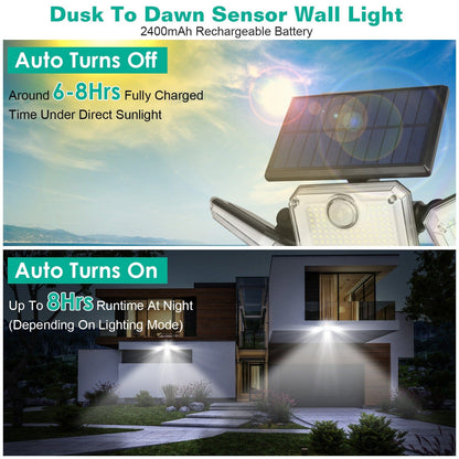 Skorter | Solar-powered outdoor wall lamps with motion sensor
