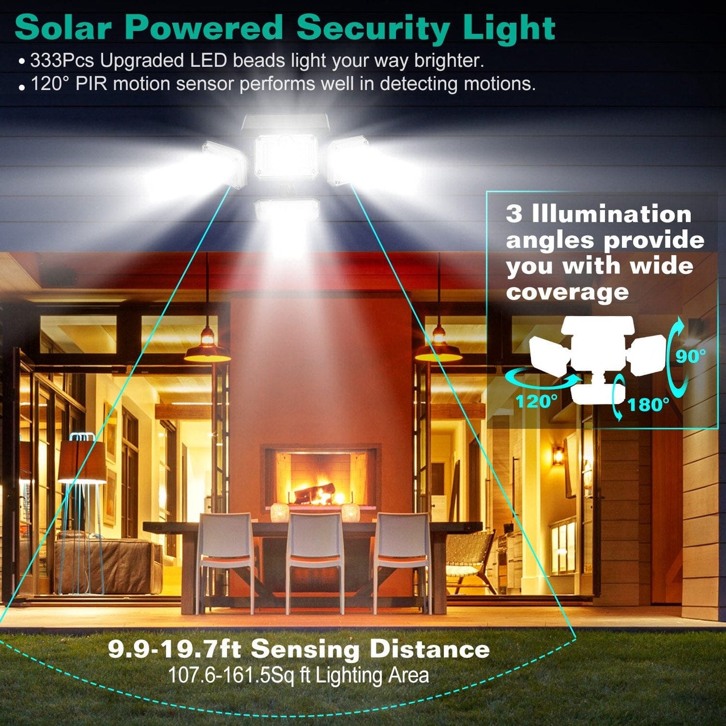 Skorter | Solar-powered outdoor wall lamps with motion sensor