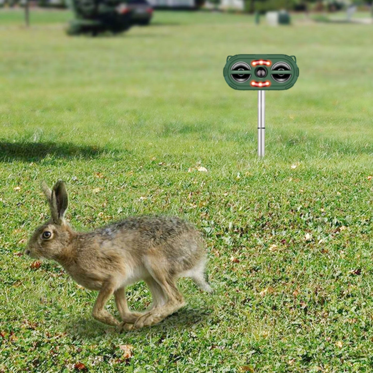 Skorter | Solar battery Ultrasonic Animal Repeller Motion Sensor