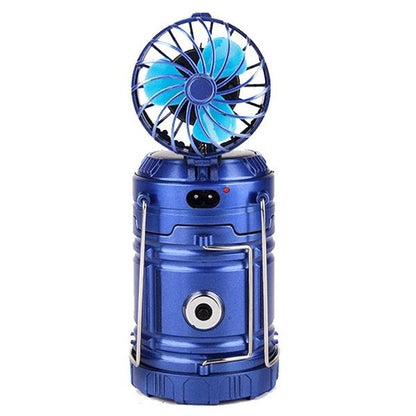 Skorter | Solar Energy USB rechargeable tent lighting + fan