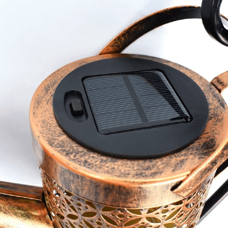 Skorter | Solar Watering Can Lamp – Wrought Iron Garden Light with 36 Warm LEDs for Magical Outdoor Ambience