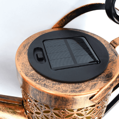 Skorter | Solar Watering Can Lamp – Wrought Iron Garden Light with 36 Warm LEDs for Magical Outdoor Ambience