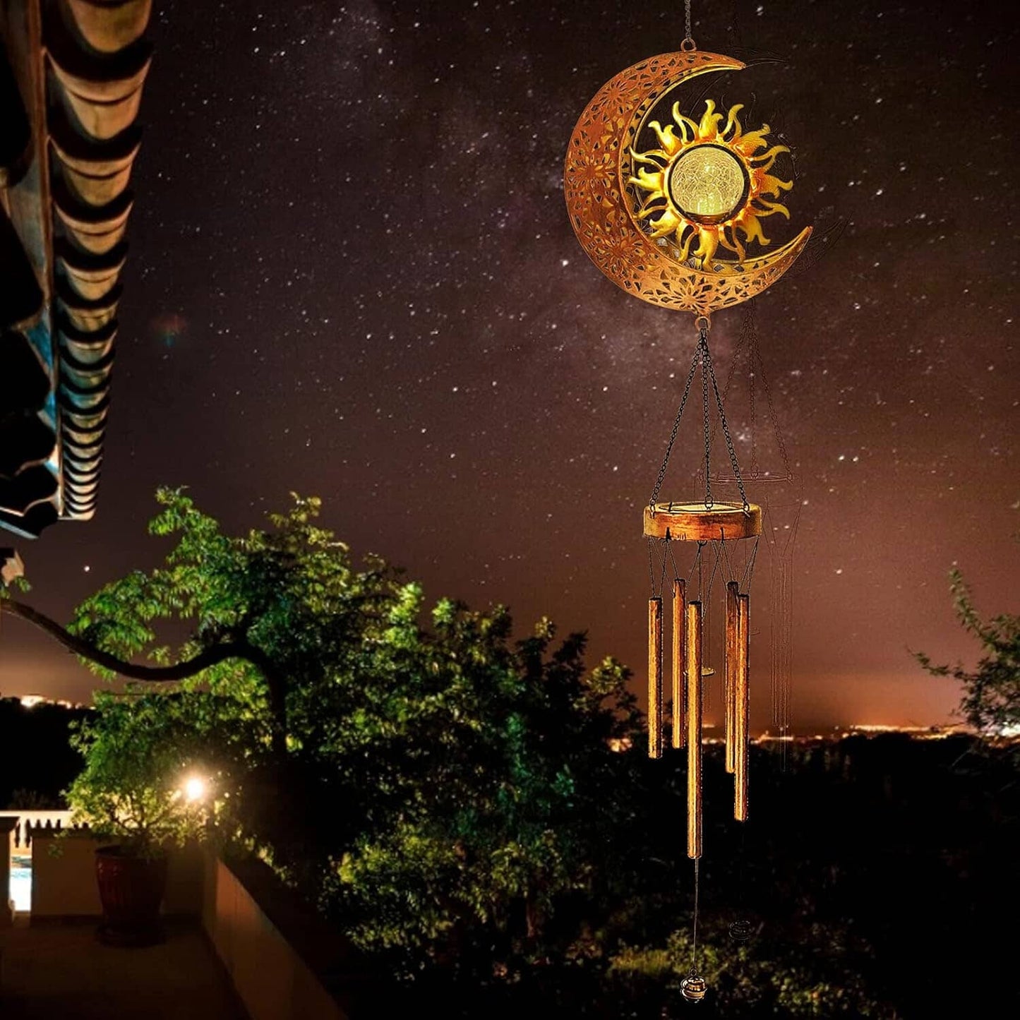 Skorter | Solar Wind Chimes Garden Decorative Wind Chime Light