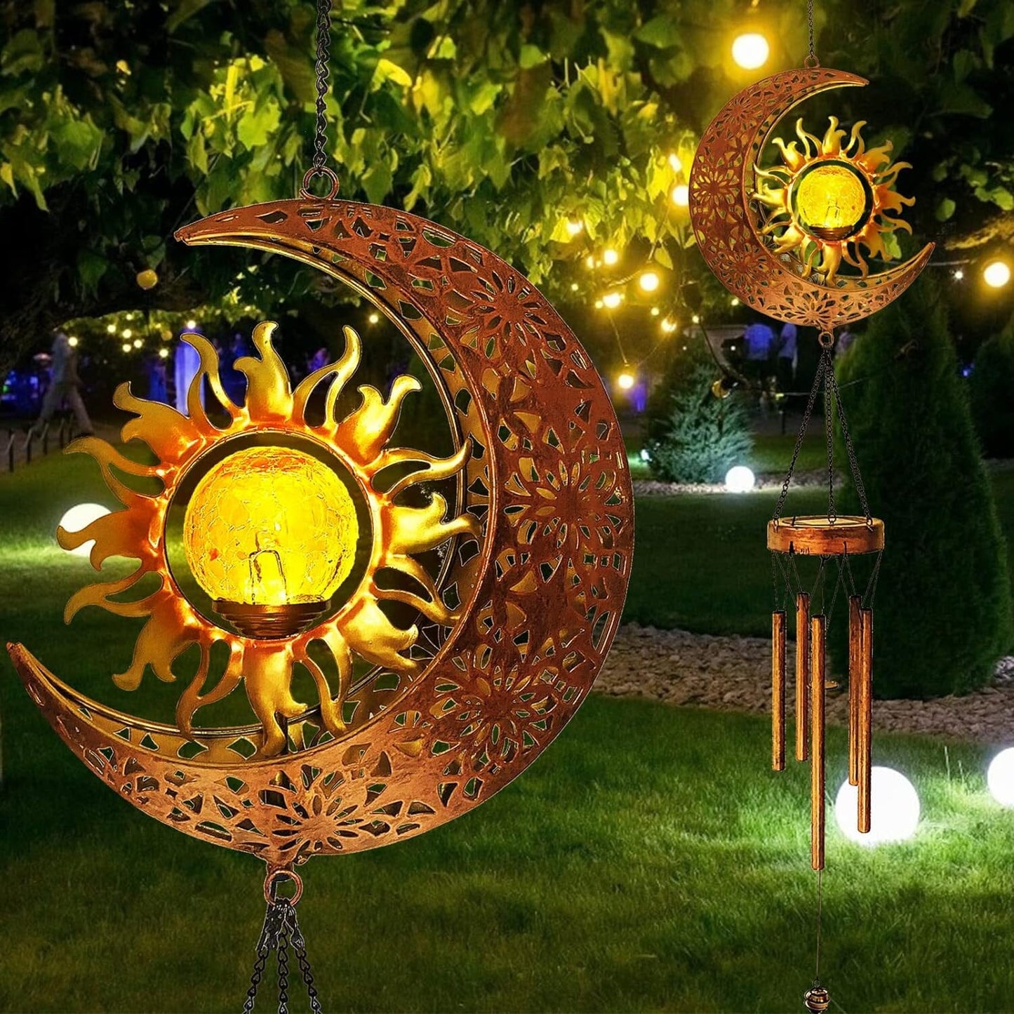 Skorter | Solar Wind Chimes Garden Decorative Wind Chime Light