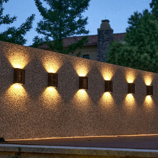 Skorter | Wireless LED Solar Wall Lights Deluxe | Efficient and Cost-Saving Outdoor Lighting