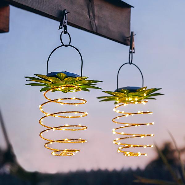 Skorter | Solar Powered Pineapple Lights (2-pack)