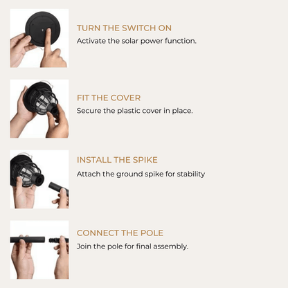 Skorter | SOLARSPIKE – 2 Pack Solar Powered Pathway Lights for Outdoor Garden Illumination