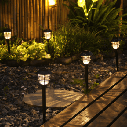 Skorter | SOLARSPIKE – 2 Pack Solar Powered Pathway Lights for Outdoor Garden Illumination