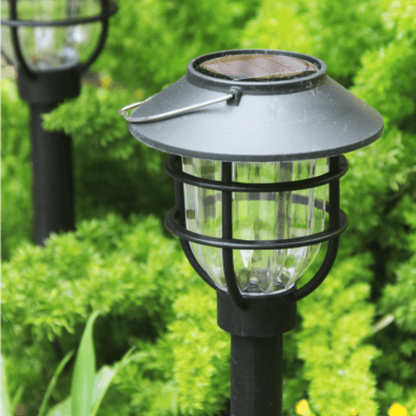 Skorter | SOLARSPIKE – 2 Pack Solar Powered Pathway Lights for Outdoor Garden Illumination