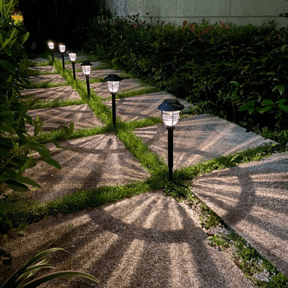 Skorter | SOLARSPIKE – 2 Pack Solar Powered Pathway Lights for Outdoor Garden Illumination