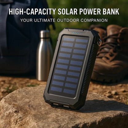 Skorter | SOLARVAULT – Waterproof Solar Power Bank with 500000mAh for Outdoor Adventures