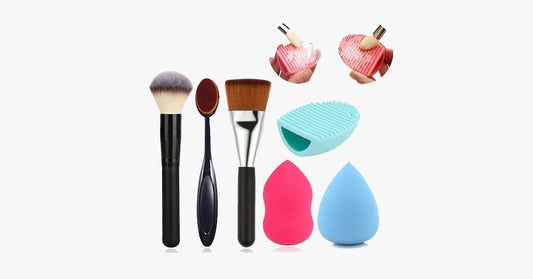 Skorter | 6-piece Brush-Sponge Combo – Making Makeup Mixing Easy