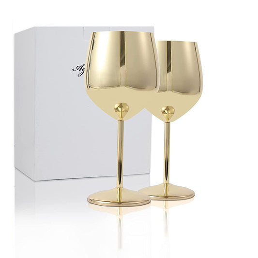Skorter | 500ml Stainless Steel Wine Glasses