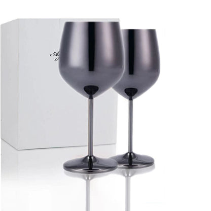 Skorter | 500ml Stainless Steel Wine Glasses