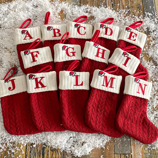 Skorter | Cozy Knit Socks, Embroidered Candy Gift Bag, Letter Christmas Stocking - Perfect for the Little Ones!