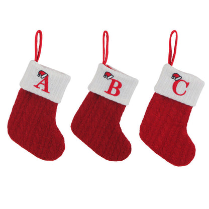 Skorter | Cozy Knit Socks, Embroidered Candy Gift Bag, Letter Christmas Stocking - Perfect for the Little Ones!