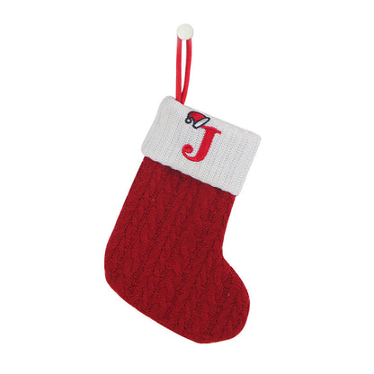 Skorter | Cozy Knit Socks, Embroidered Candy Gift Bag, Letter Christmas Stocking - Perfect for the Little Ones!