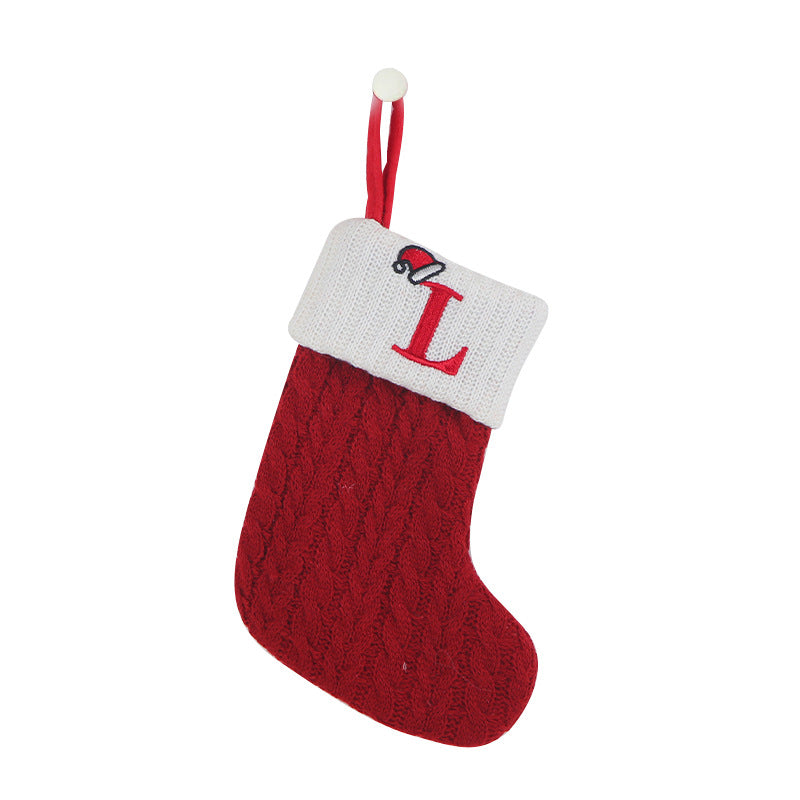 Skorter | Cozy Knit Socks, Embroidered Candy Gift Bag, Letter Christmas Stocking - Perfect for the Little Ones!