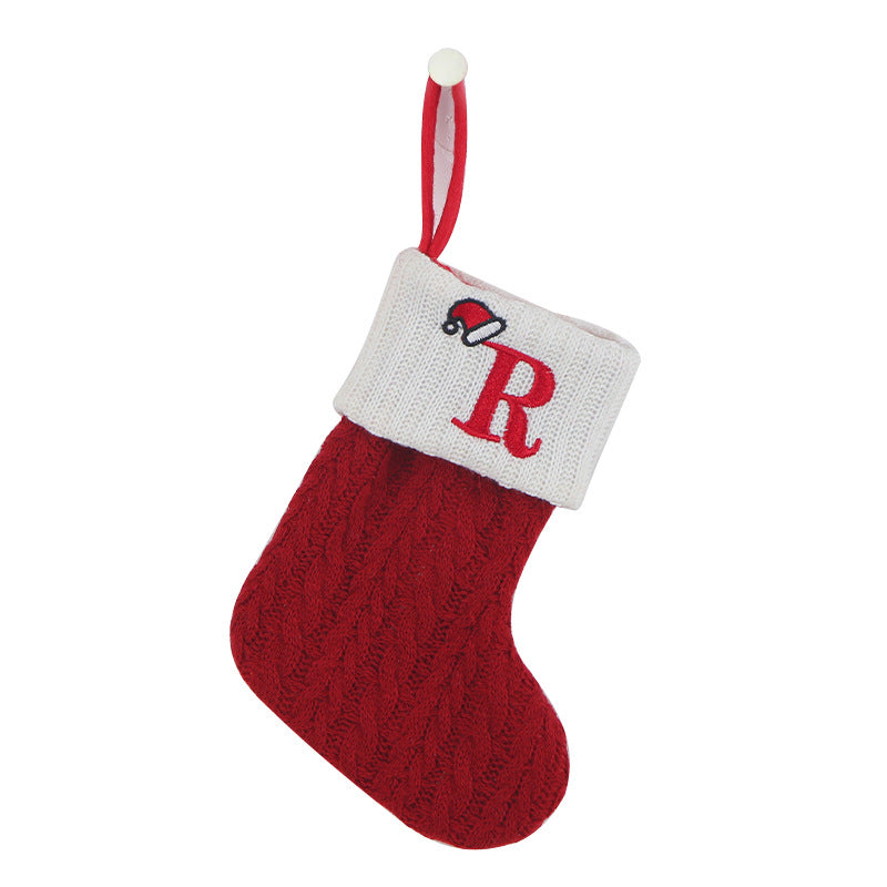 Skorter | Cozy Knit Socks, Embroidered Candy Gift Bag, Letter Christmas Stocking - Perfect for the Little Ones!