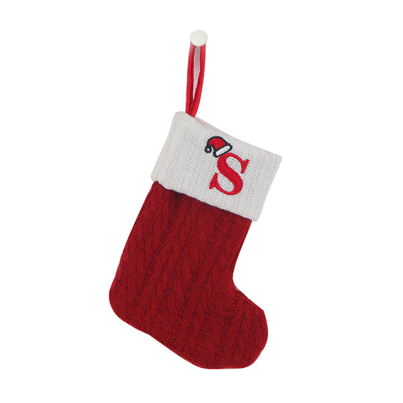 Skorter | Cozy Knit Socks, Embroidered Candy Gift Bag, Letter Christmas Stocking - Perfect for the Little Ones!