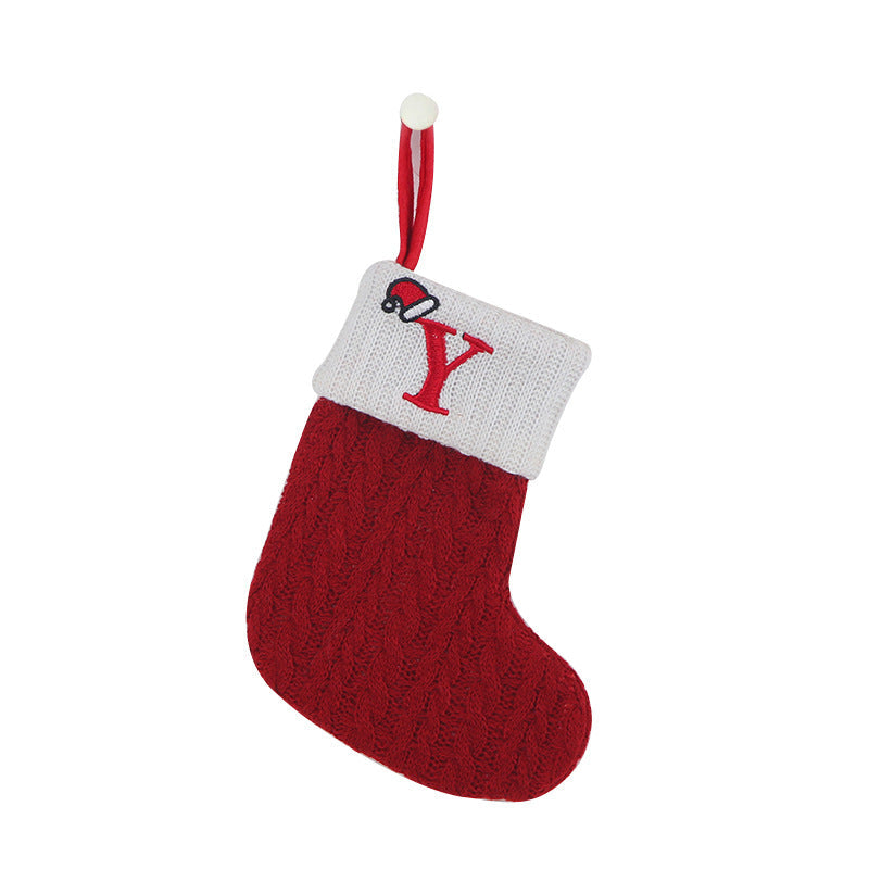 Skorter | Cozy Knit Socks, Embroidered Candy Gift Bag, Letter Christmas Stocking - Perfect for the Little Ones!