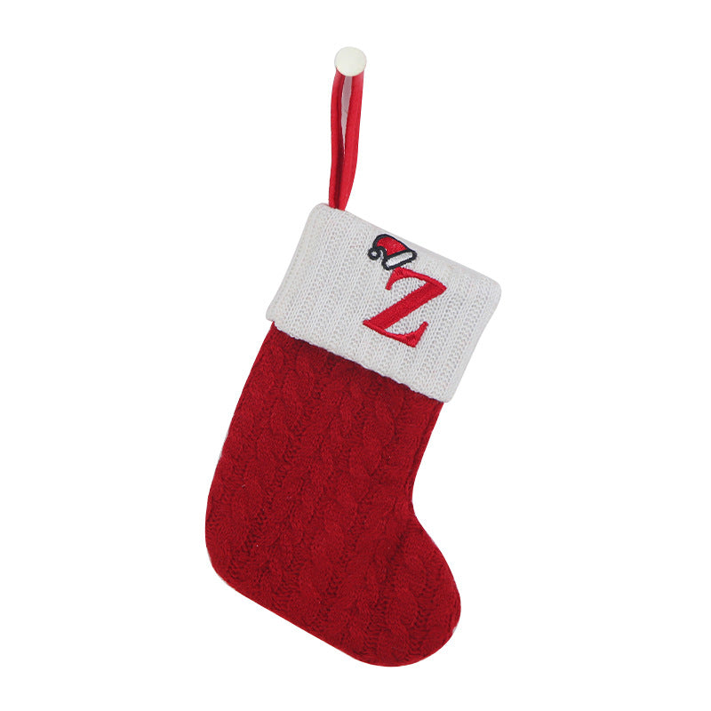 Skorter | Cozy Knit Socks, Embroidered Candy Gift Bag, Letter Christmas Stocking - Perfect for the Little Ones!