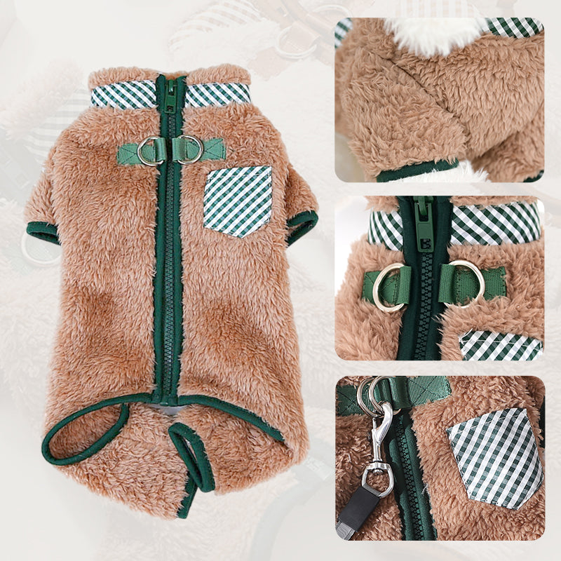 Skorter | Cozy dog coat with D-rings