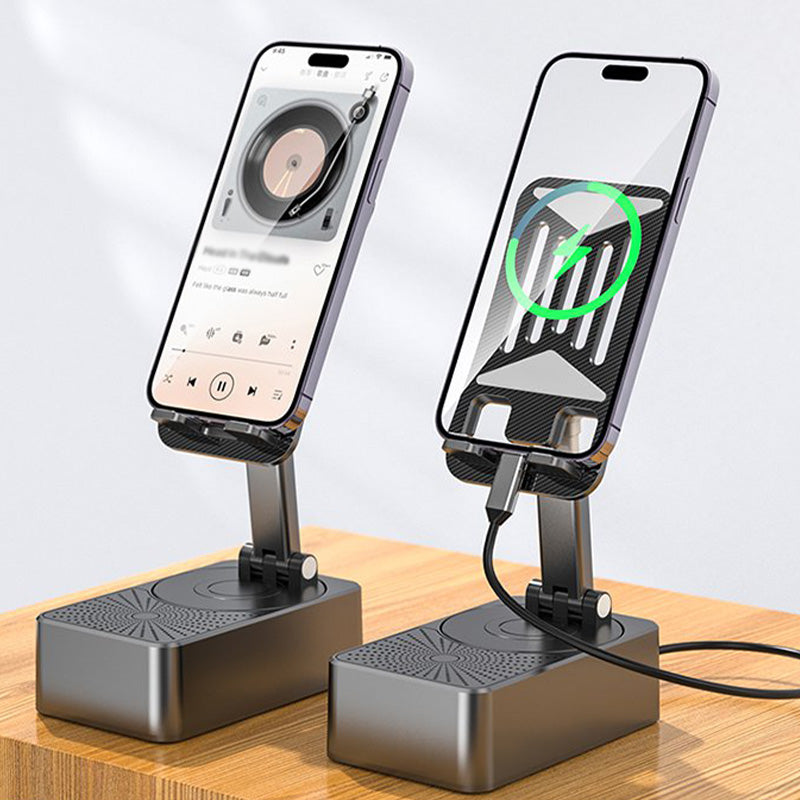 Skorter | 3 in 1 - wireless Bluetooth speaker, charging station, phone stand