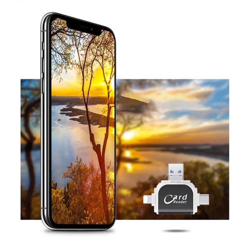 Skorter | 4-in-1 multifunctional card reader with multiple ports