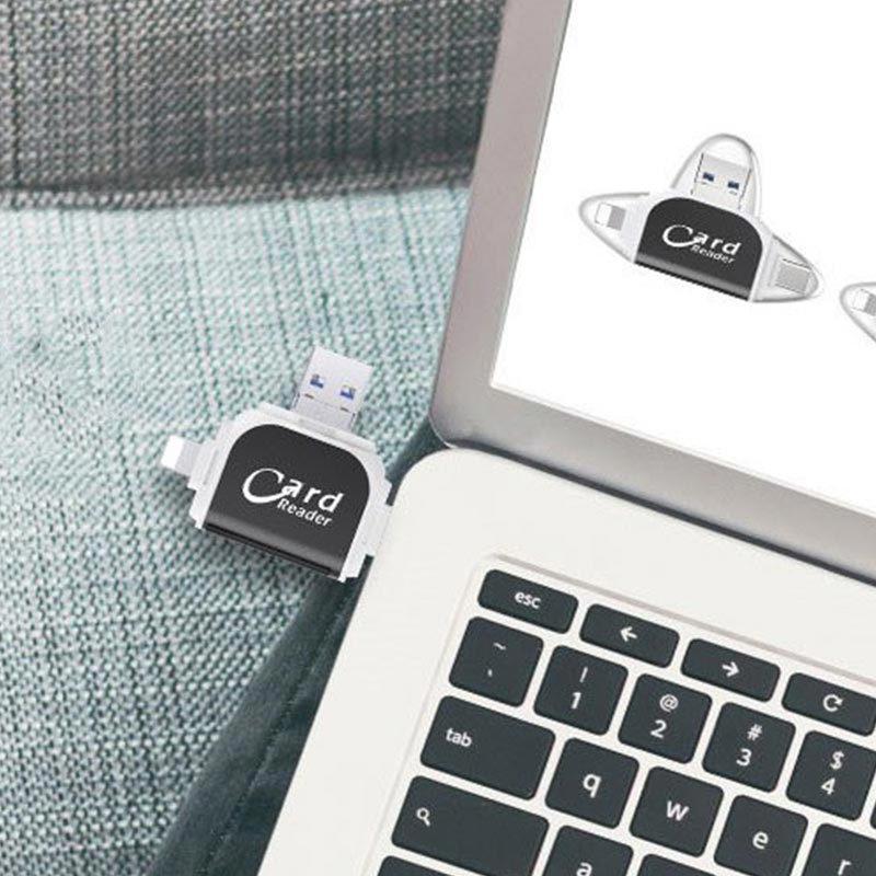 Skorter | 4-in-1 multifunctional card reader with multiple ports