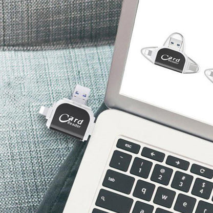 Skorter | 4-in-1 multifunctional card reader with multiple ports