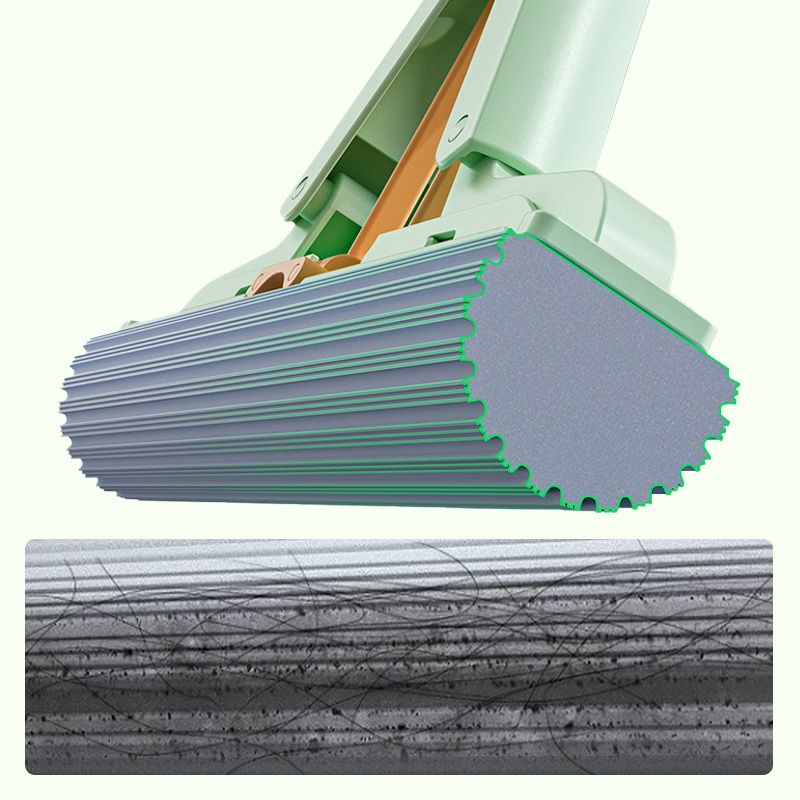 Skorter | Absorbent Folding Squeeze Sponge Mop with Brush