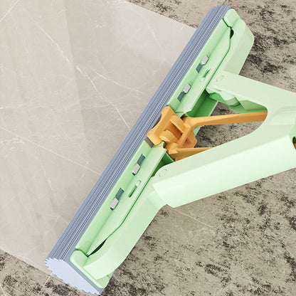 Skorter | Absorbent Folding Squeeze Sponge Mop with Brush