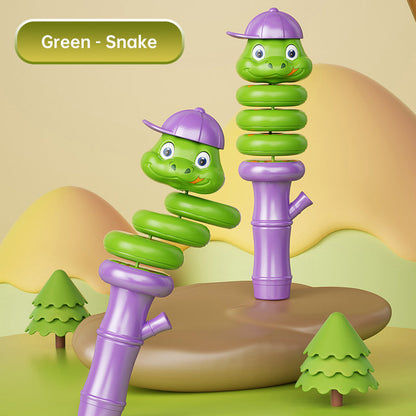 Skorter | Cartoon Animal Shape Snake Twisting Hand Held Whistle Toy