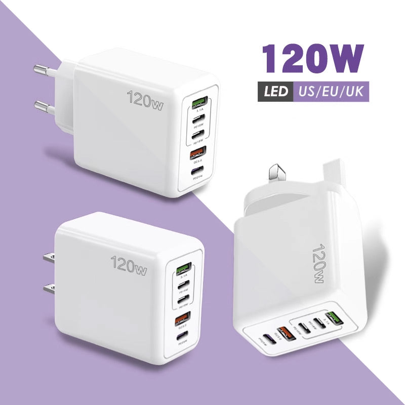 Skorter | 120W Fast Charger with 5 Ports⚡