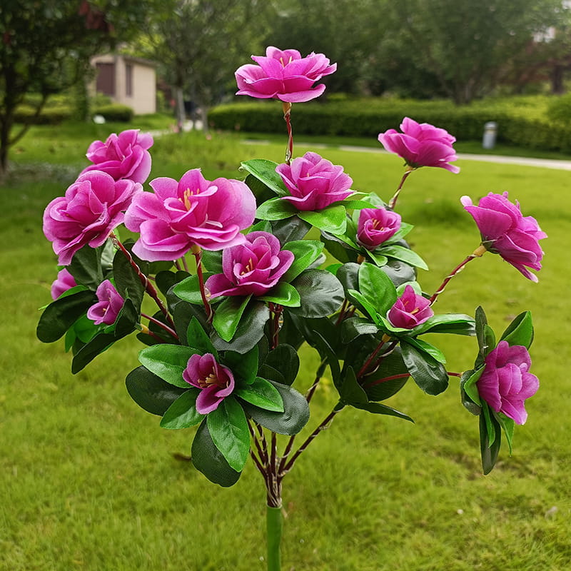 Skorter | Solar lamp with simulated azalea flower and ground stake