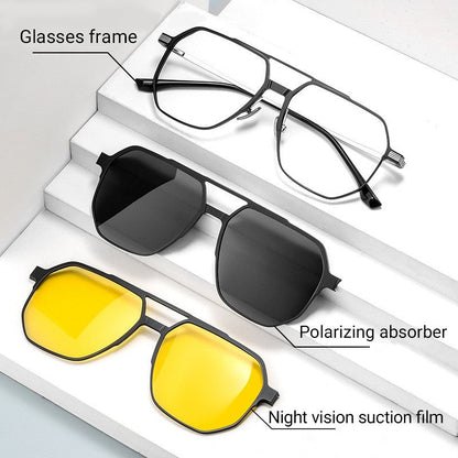 Skorter | 3 in 1 Vintage Magnetic Clip on Sunglasses