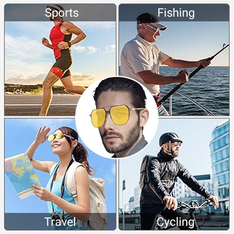 Skorter | 3 in 1 Vintage Magnetic Clip on Sunglasses