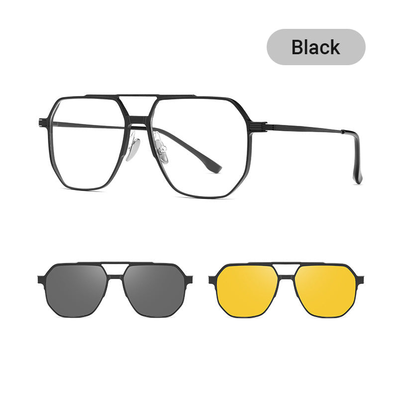 Skorter | 3 in 1 Vintage Magnetic Clip on Sunglasses