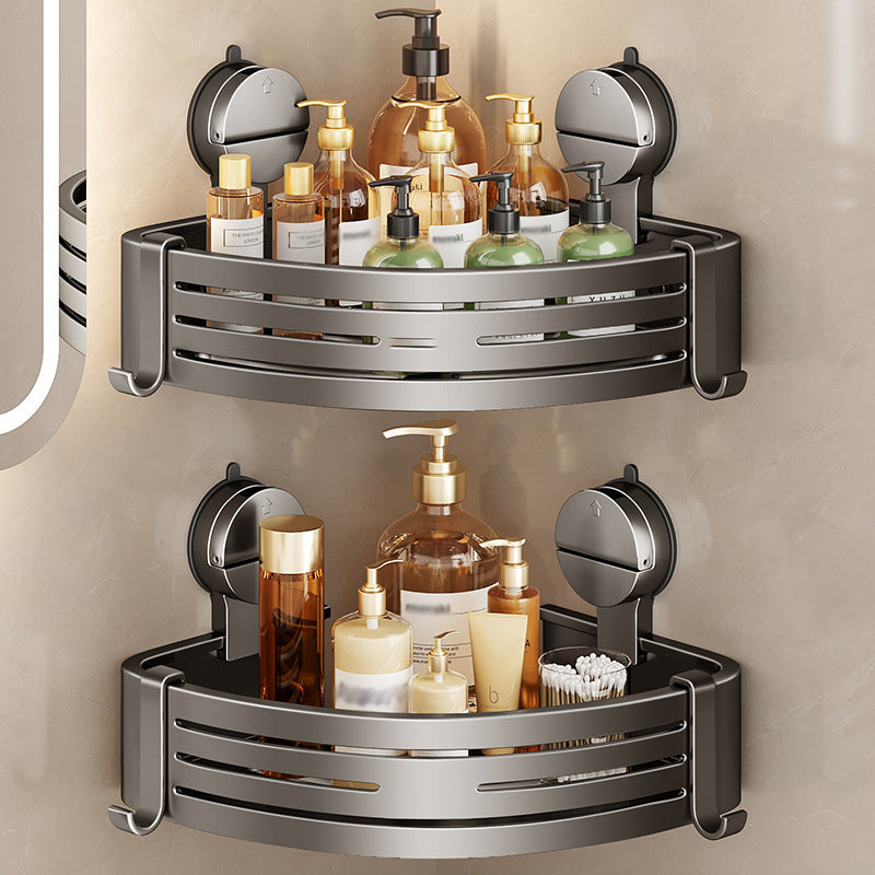Skorter | 2PCS Wall Mounted Bathroom Organizer with Suction Cup