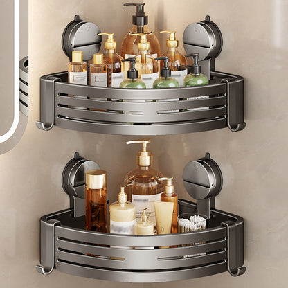 Skorter | 2PCS Wall Mounted Bathroom Organizer with Suction Cup