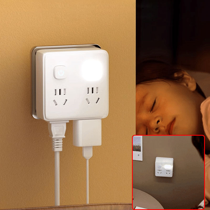 Skorter | 2-pack multifunctional socket converter with night light