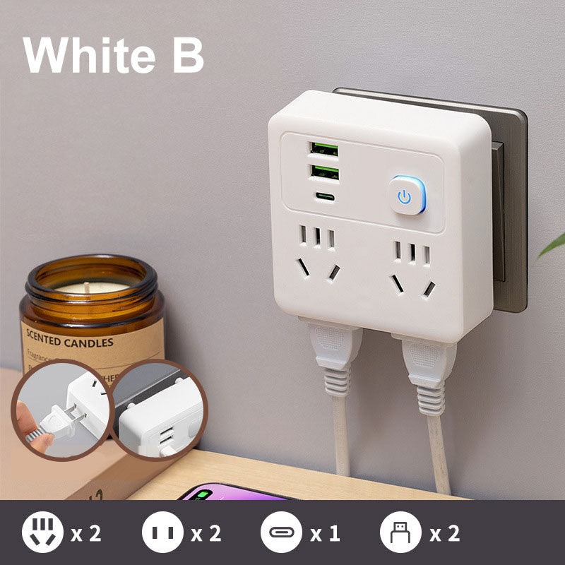 Skorter | 2-pack multifunctional socket converter with night light
